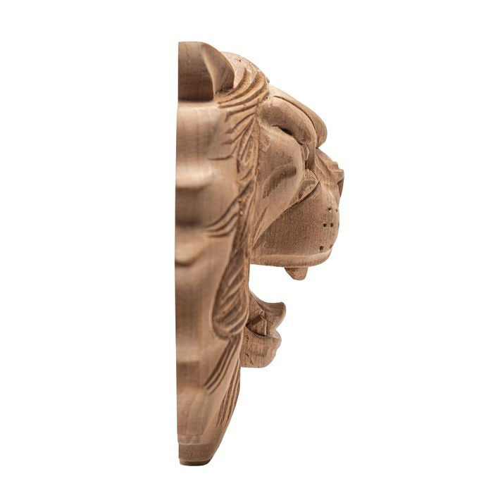 Details about  / Wood carved Rosette with Lion Head