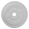 Boston decorative medallion for ceiling comes factory primed and is suitable for painting, glazing or faux finish. This ceiling medallion giving you look and feel of plaster while it is much easier to install than plaster or gypsum due to the weight, dimensional stability, precise tolerances and flexibility.