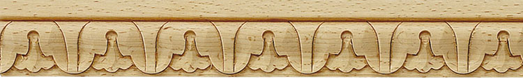 Manassas Carved Wood Molding - 1-5/8"H