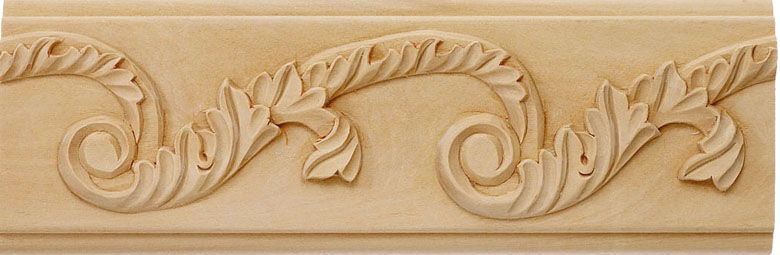 Annandale Hand-Carved Frieze - bass wood