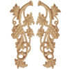 Artesia wood carvings are hand crafted from premium selected white hardwood. Wood carving features carved in deep relief elegant grape vines with grape clusters
