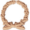 Hartford wreath center onlay is hand crafted from premium selected hard maple, white oak and cherry. Design of this wreath onlay features carved in deep relief oak leaf with acorns