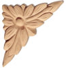 Vista wood plaques are carved in a deep relief with leaf and flower motif. These plaques are hand carved by skilled craftsman from premium selected hardwoods
