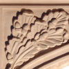Montclair wood brackets feature beautiful design with oak leaves and acorns
