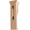 Mission concave wood corbels design features recessed panels and deep fluting