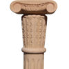 Atlanta solid hardwood columns with rising leaf and Ionic capital