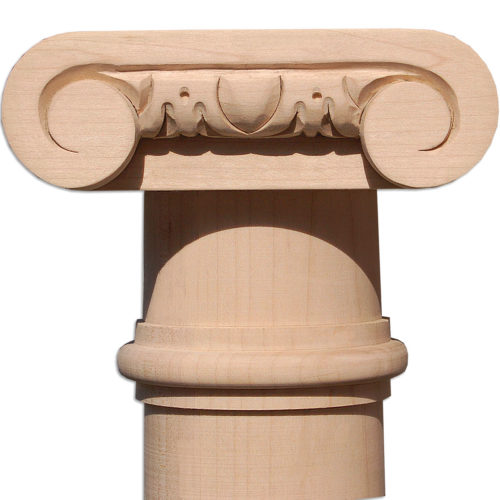 Maryland full fluted column with Ionic capital and egg and dart design