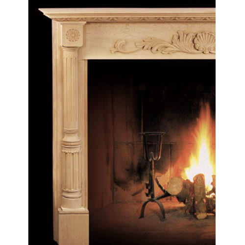 fireplace mantel details
