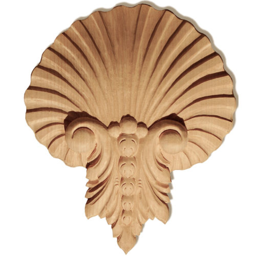 Sharon shell wood carving is hand carved by skilled craftsman from premium selected hardwood