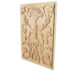wood panels are hand carved from premium selected hardwood