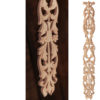 Hand-carved wood floral drop onlays