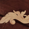 Los Angeles wood onlays feature carved in deep relief leaf motif with elegant leaf scrolls