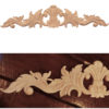 Los Angeles wood onlays feature carved in deep relief leaf motif with elegant leaf scrolls