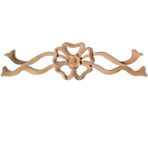 Avondale carved wood bow is hand crafted from premium selected hardwoods. Wood carvings feature carved in deep relief elegant bow