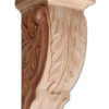 Extra Large Atlanta corbels have a traditional carved in a deep relief acanthus leaf design with graceful leaf scrolls on the sides.