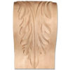 Charlotte corbels have a traditional carved in a deep relief acanthus leaf design with graceful leaf scrolls on the sides