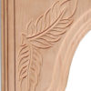Classic and elegant shape of Carolina hardwood brackets makes it easy to incorporate them into design. Crossed leaf pattern is masterfully carved on the both sides of the wood brackets adding unpretentious ornamentation