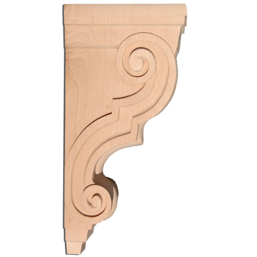 The Saratoga Corbels are ornate and delicate in they carving.