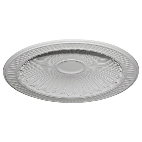 Hampton ceiling dome has molded in a deep relief design.