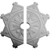 Harvest decorative medallion for ceiling is molded in deep relief design to achieve the highest degree of quality and details.