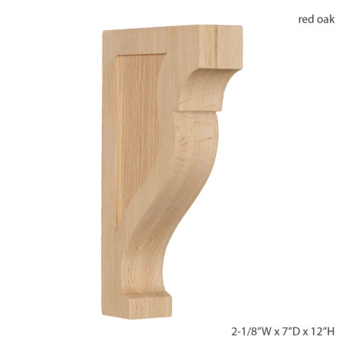 Enjoy the warmth and beauty of the simple Mission scroll wood bracket.