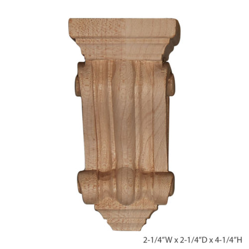 Traditional wood corbel is carved from the highest quality of wood.