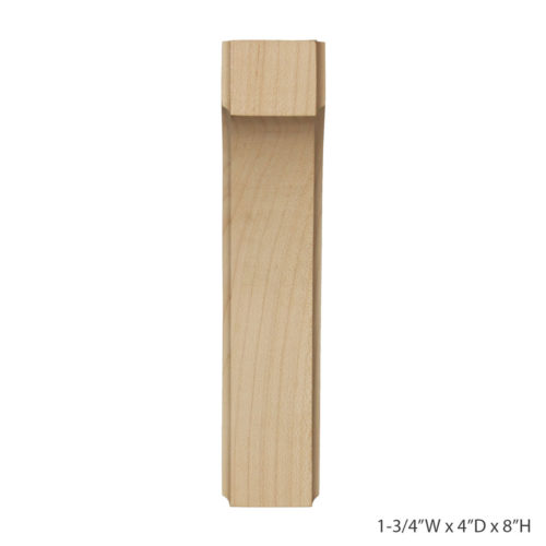 Enjoy the warmth and beauty of the simple wood bracket.