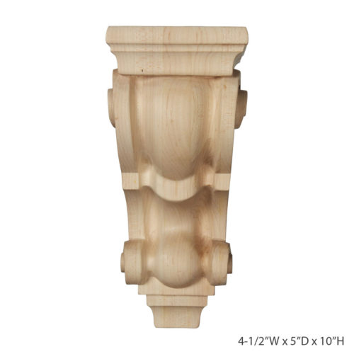 The Classic wood corbel is carved from the highest quality of wood