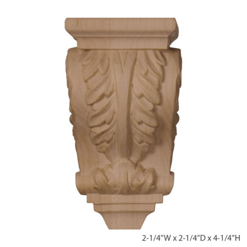 Each Classic Acanthus Leaf wood corbel is carved from the highest quality of wood