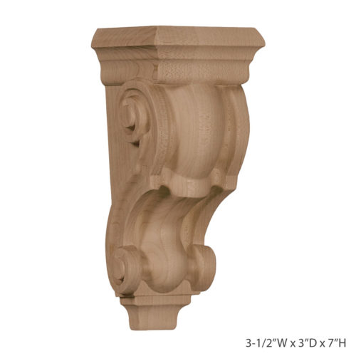 Large Wooden Corbels 6.5 X 4" X 3" also 7" X 7" Spindle Brackets 