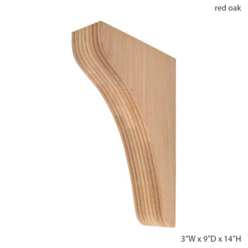 Most often used as countertop brackets, decorative shelving and for creating fireplace mantels.