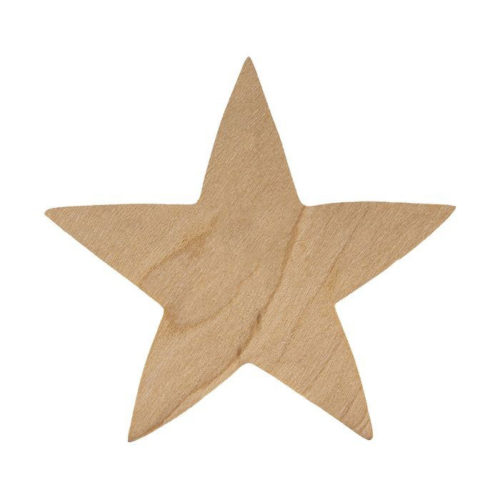 wood star rosette